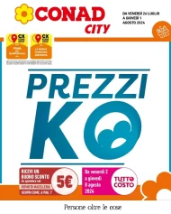 Volantino Conad City Prezzi KO dal 26/07 al 1/08/2024
