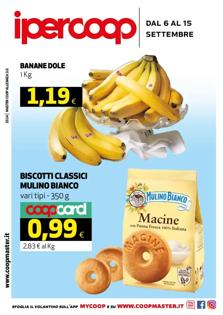 Ipercoop Calabria Volantino offerte dal 6 al 15/09/2024