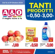 Volantino A&O Tanti Prodotti da 0.50€ a 3€ dal 16 al 29/10/2024