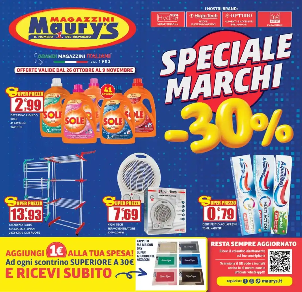 Maury’s Volantino questa settimana (ottobre/novembre 2024)