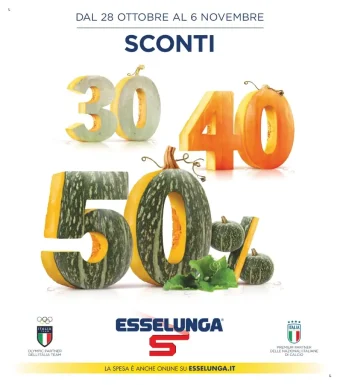 Volantino Esselunga Sconti fino al 6/11 dal 28/10/2024