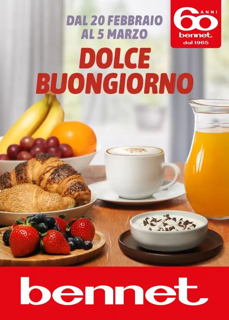 Volantino Bennet Dolce Buongiorno dal 20/02 al 5/03/2025