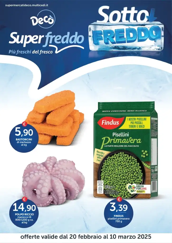 Volantino Decò Superfreddo Sottofreddo dal 20/02 al 10/03/2025