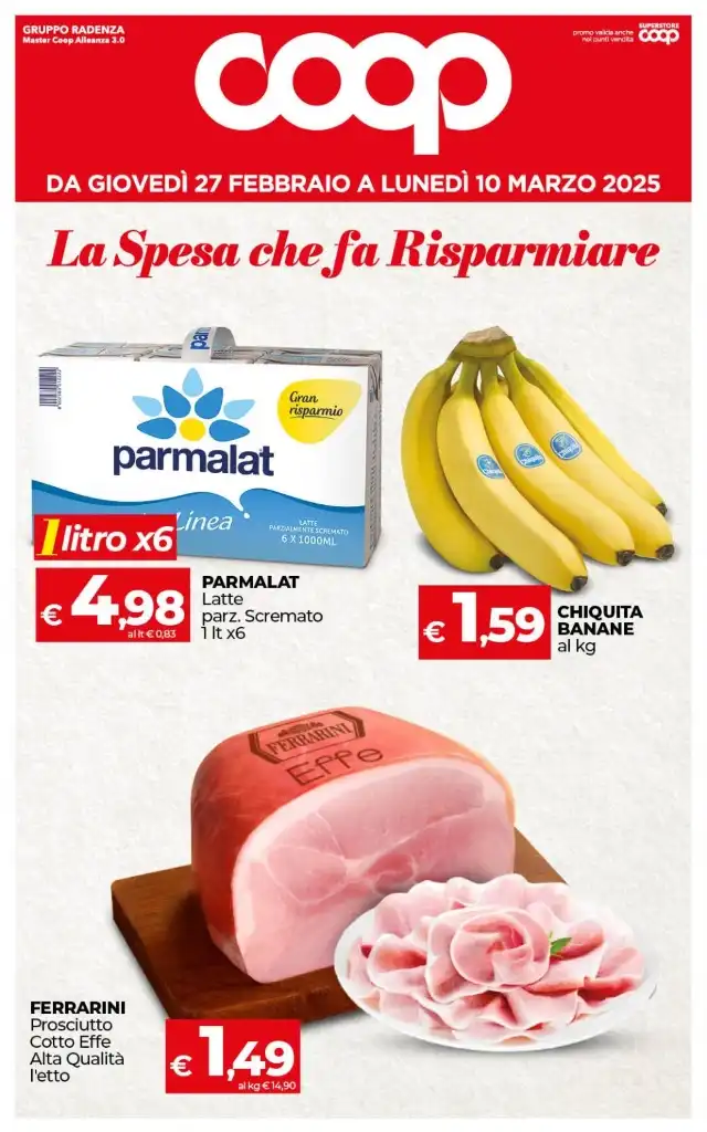 Volantino Coop Sicilia Spesa che fa Risparmiare dal 27/02/2025