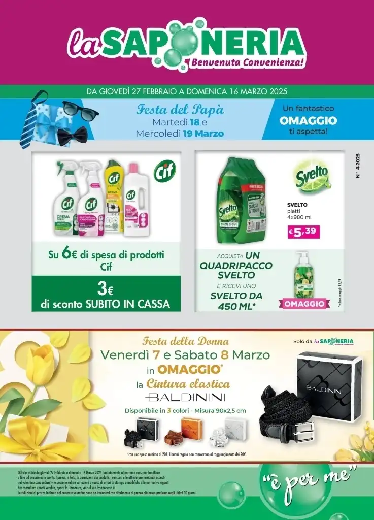 Volantino La Saponeria Offerte dal 27/02 al 16/03/2025