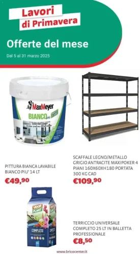 Volantino Bricocenter Lavori di Primavera dal 5 al 31/03/2025