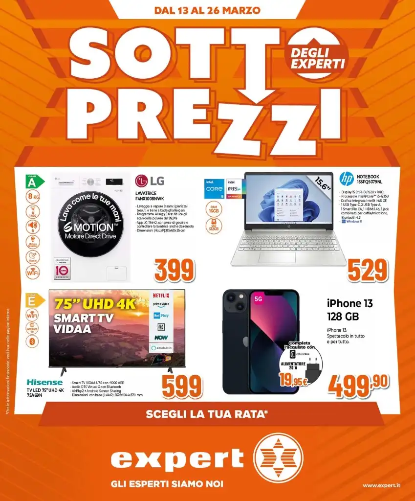 Volantino Expert Sottoprezzi fino al 26 dal 13/03/2025