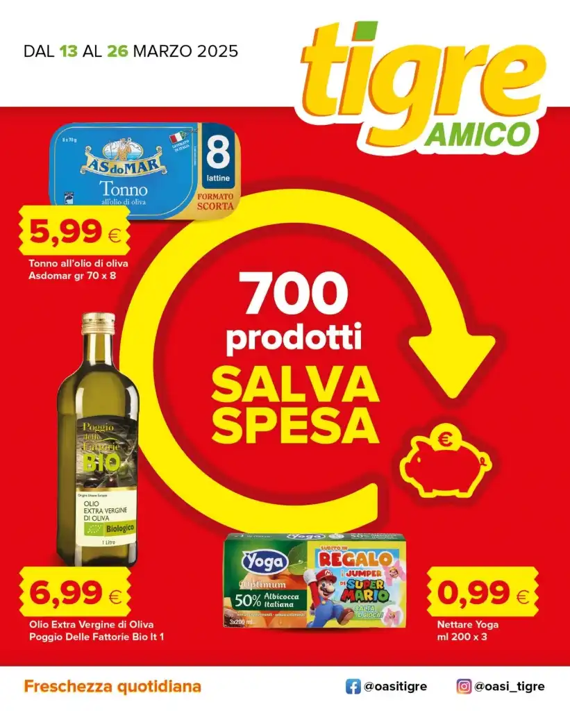 Volantino Tigre Amico Salva Spesa dal 13 al 26/03/2025