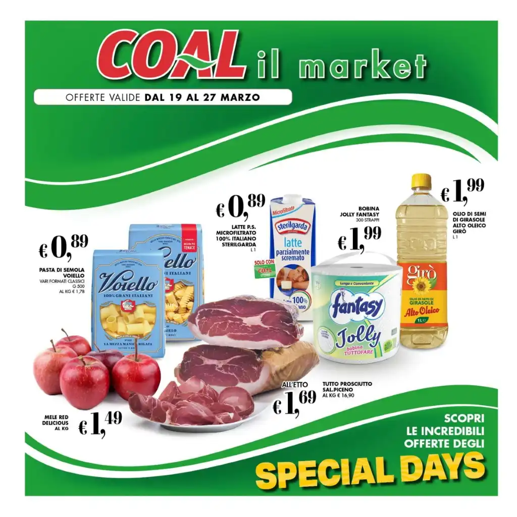 Volantino Coal Il Market Special Days dal 19 dal 27/03/2025