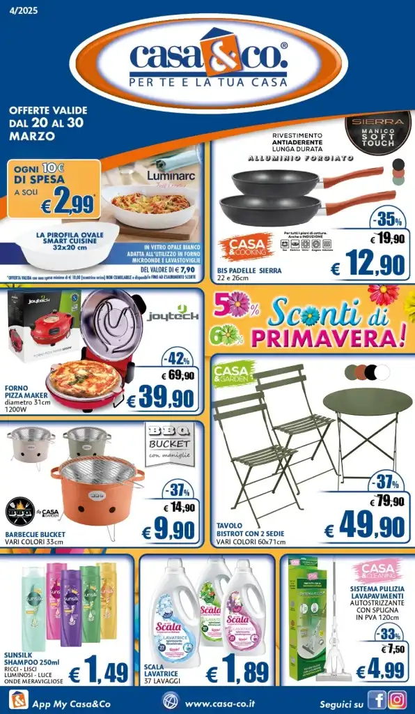 Volantino Casa&Co Sconti di Primavera dal 20 al 30/03/2025