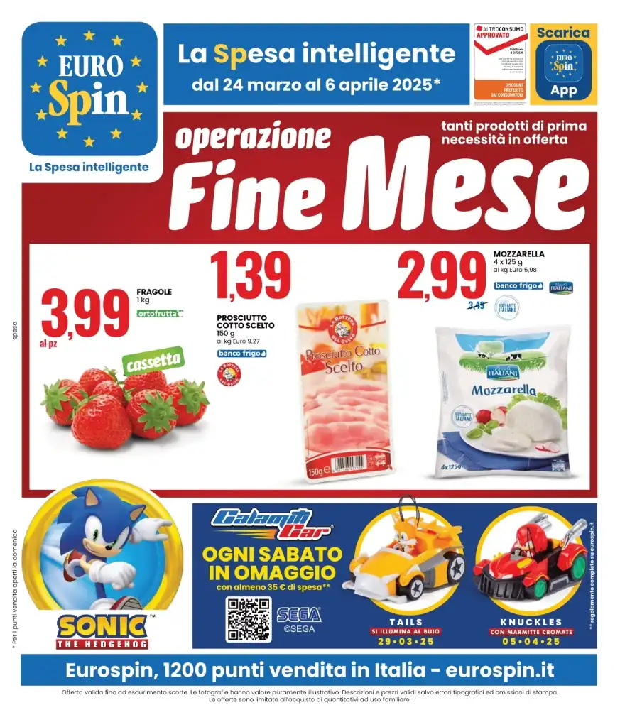 Volantino Eurospin Fine Mese fino al 6/04 dal 24/03/2025