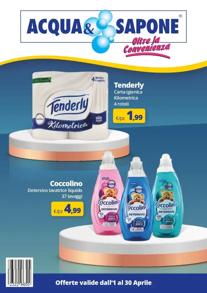 Volantino Acqua e Sapone Offerte Mensili dal 1 al 30/04/2025