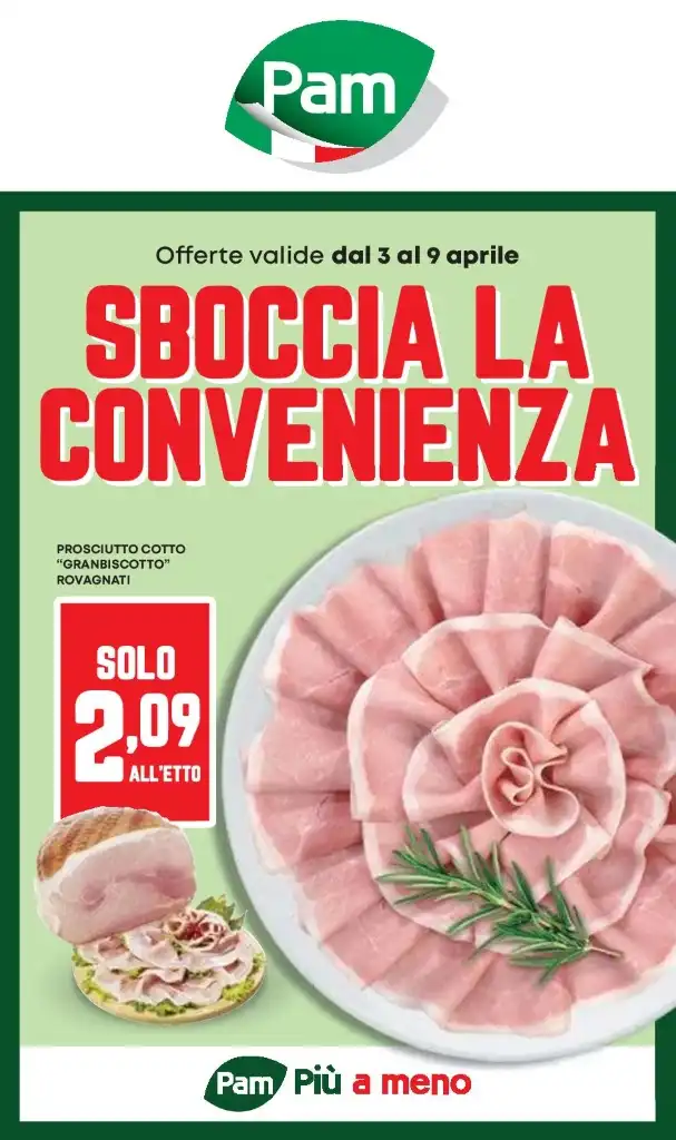 Volantino Pam Sboccia la Convenienza dal 3 al 9/04/2025