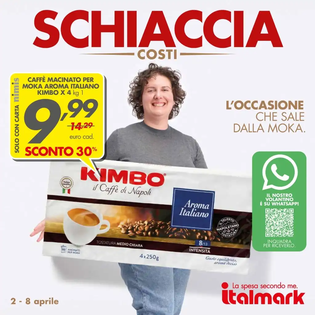 Volantino Italmark Schiaccia Costi dal 2 all’8/04/2025