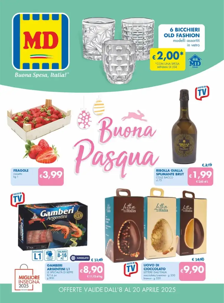 Volantino MD Buona Pasqua dall’8 al 20/04/2025