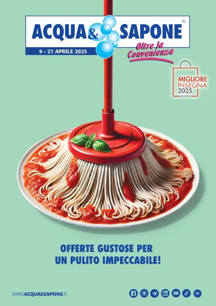 Volantino Acqua e Sapone Offerte Gustose dal 9 al 27/04/2025