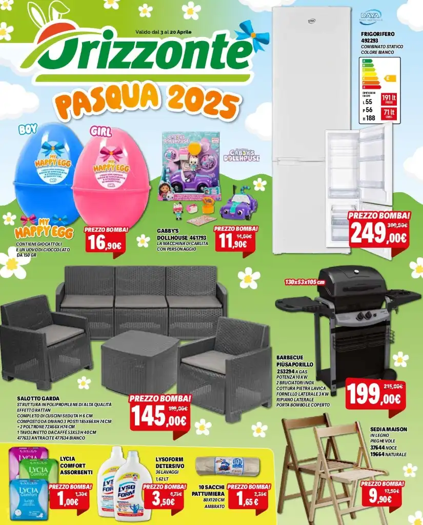 Volantino Orizzonte Pasqua, Offerte dal 3 al 20/04/2025