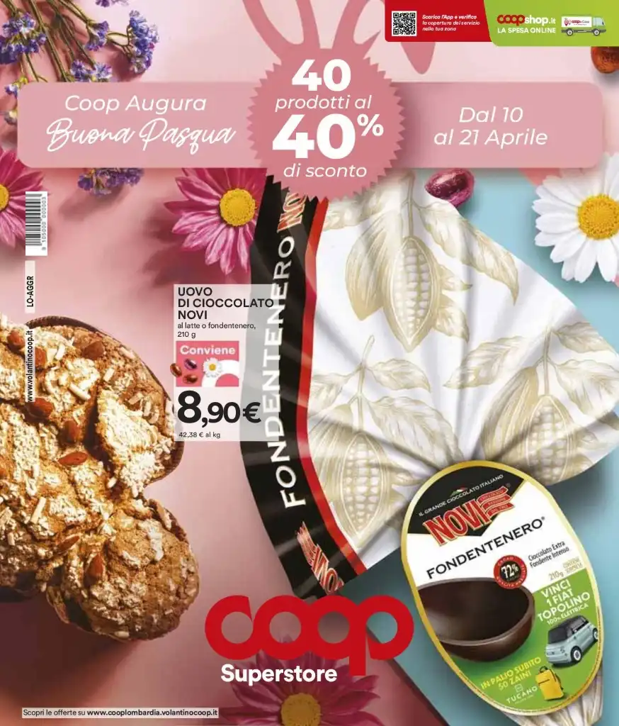 Volantino Coop Superstore Sconti di Pasqua dal 10 al 21/04/2025