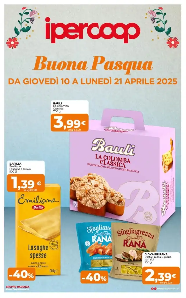 Volantino Ipercoop Sicilia Buona Pasqua dal 10 al 21/04/2025