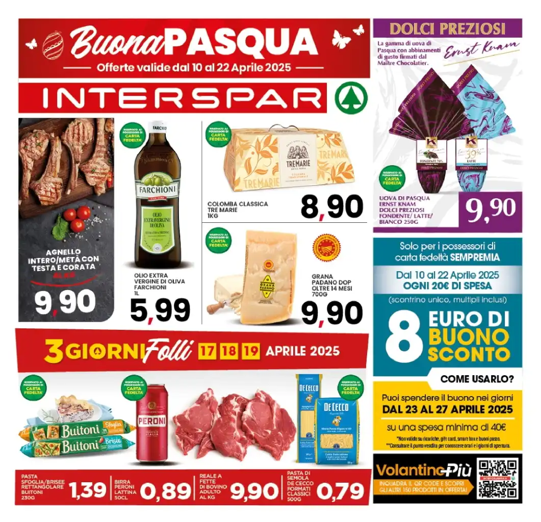 Volantino Interspar Buona Pasqua occasioni dal 10 al 22/04/2025