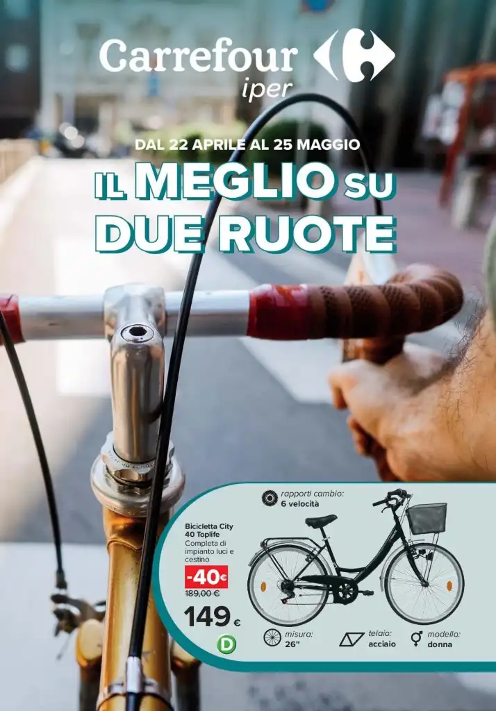 Catalogo Carrefour Biciclette dal 22/04 al 25/05/2025