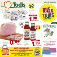 Volantino Todis Bis e Tris offerte dal 2 all’11/05/2025