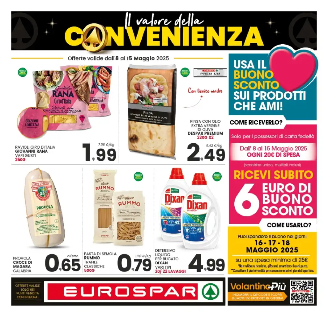 Volantino Eurospar Il Valore della Convenienza dall’8 al 15/05/2025