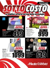 Volantino MediaWorld Sottocosto dal 9 al 18/05/2025