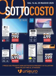 Volantino Unieuro Sottocosto dal 16 al 25/05/2025