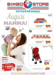 Volantino Bimbostore Auguri Mamma dal 30/04 al 28/05/2025