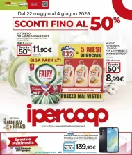 Volantino Ipercoop Sconti fino 50% dal 22/05 al 4/06/2025
