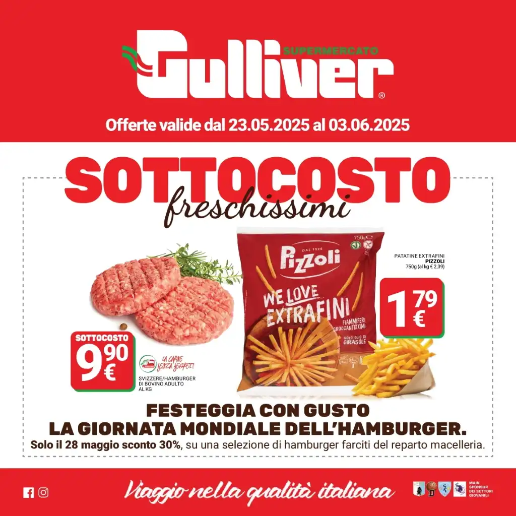 Volantino Gulliver Sottocosto dal 23/05 al 3/06/2025