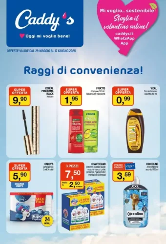 Volantino Caddy’s Raggi di Convenienza dal 29/05 al 17/06/2025