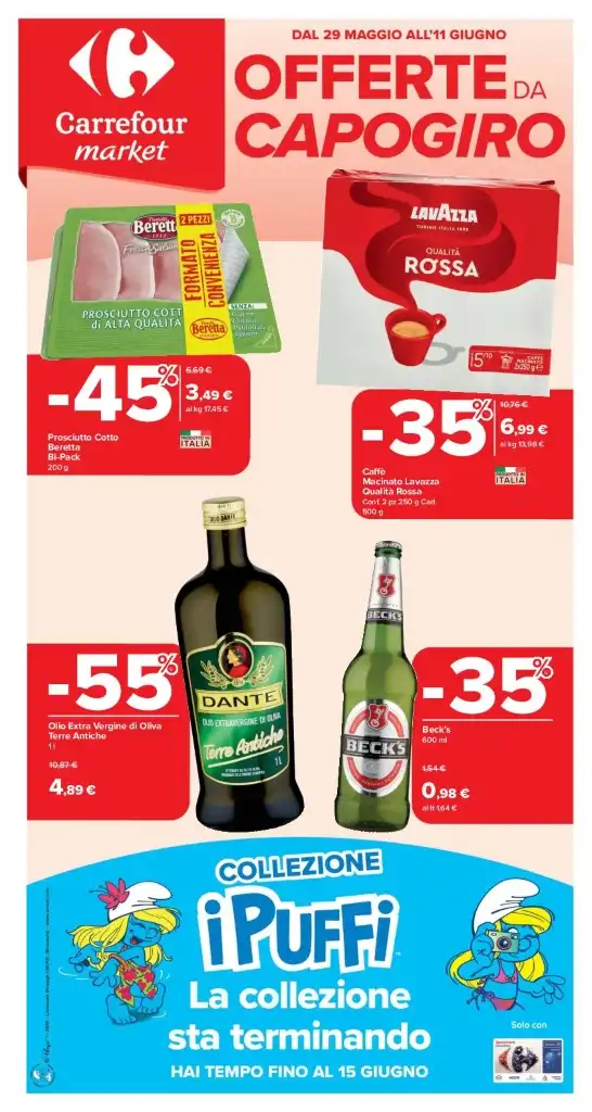 Volantino Carrefour Market Offerte fino all’11/06 dal 29/05/2025