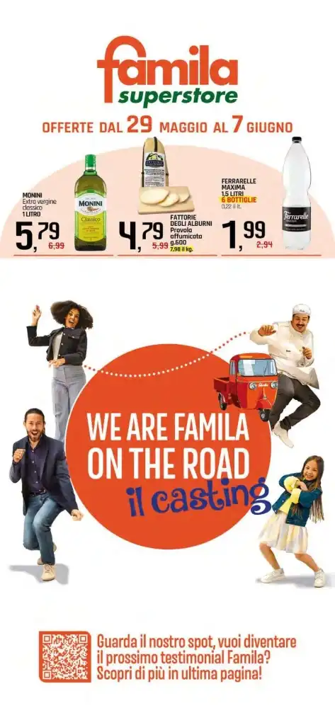 Volantino Famila Superstore Sud Italia dal 29/05 al 7/06/2025
