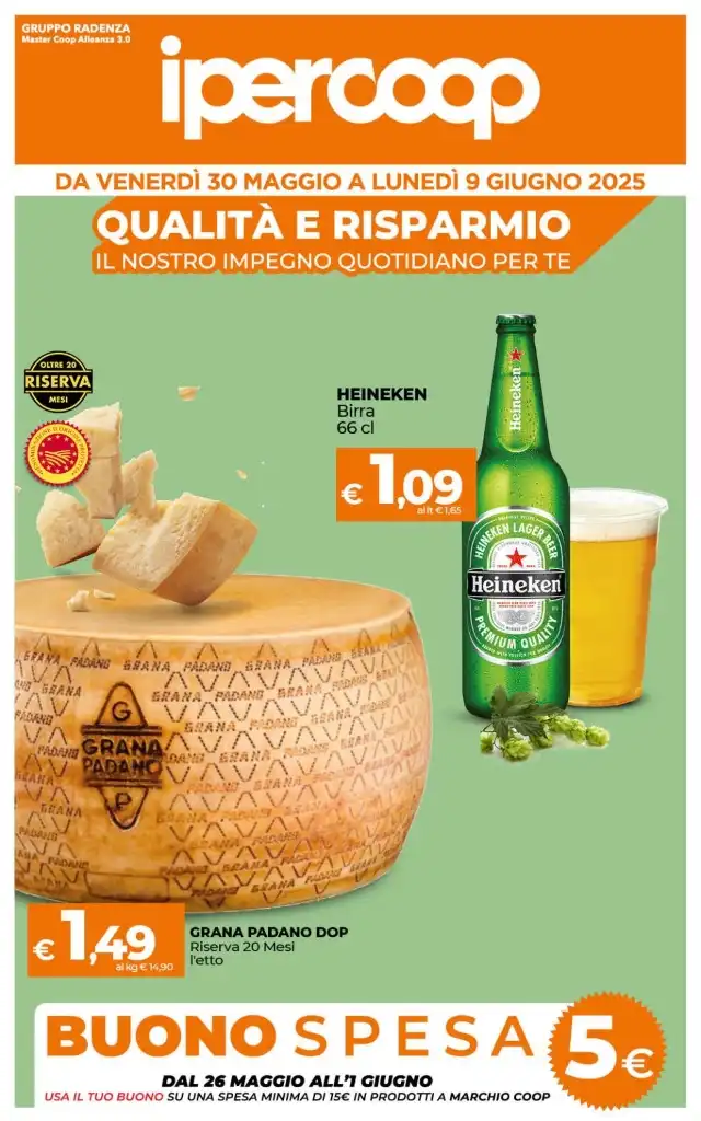 Volantino Ipercoop Sicilia Qualità e Risparmio dal 30/05/2025