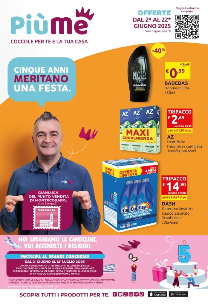 Volantino PiùMe Nuove Offerte dal 2 al 22/06/2025