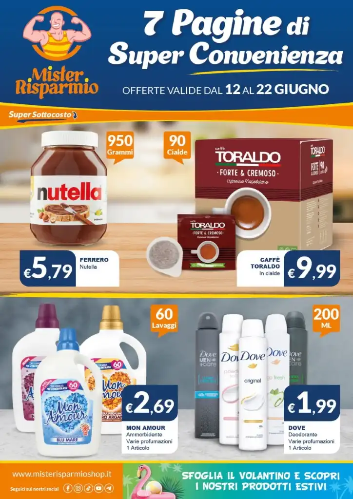Volantino Mister Risparmio Convenienza dal 12 al 22/06/2025