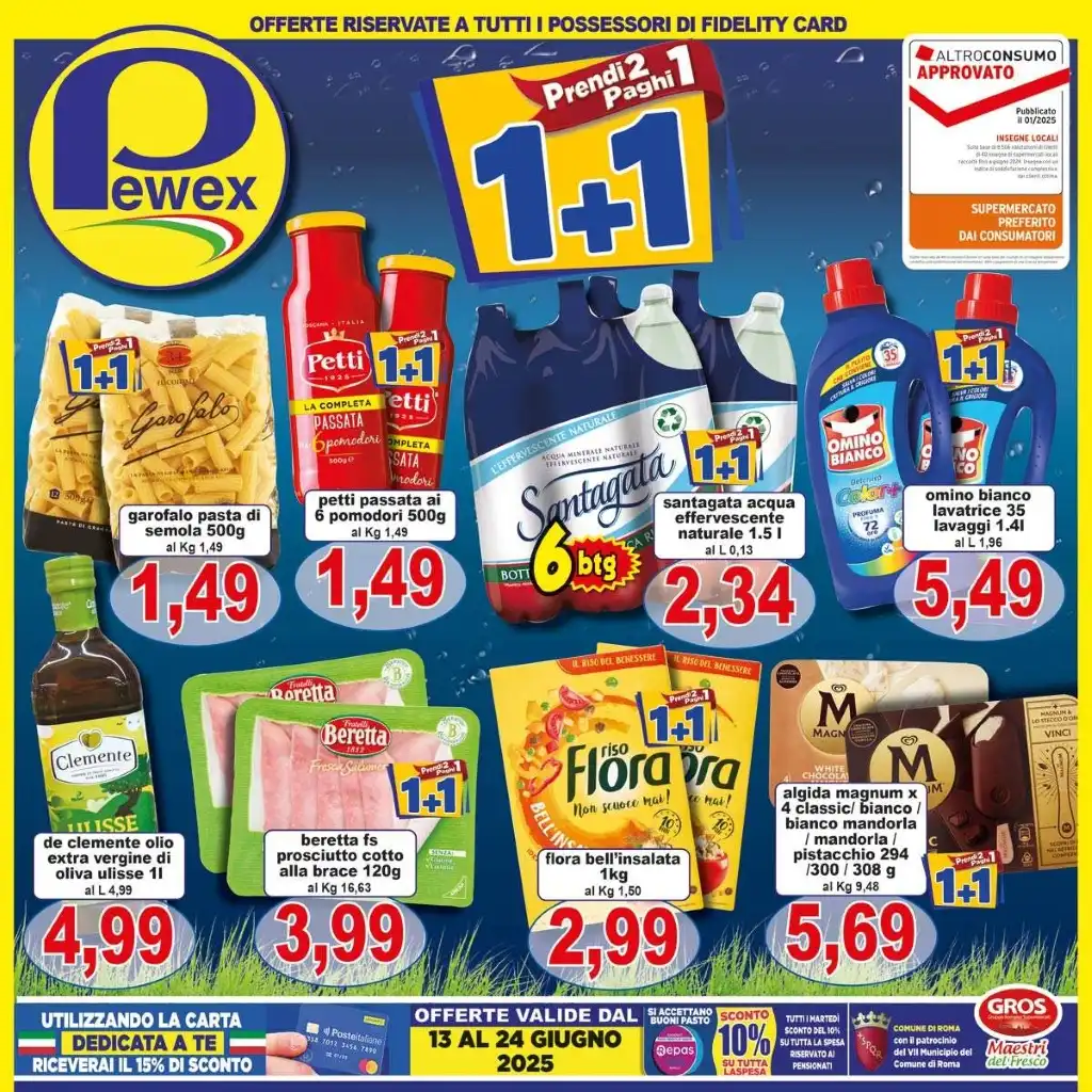 Volantino Pewex Prendi 2 Paghi 1 dal 13 al 24/06/2025