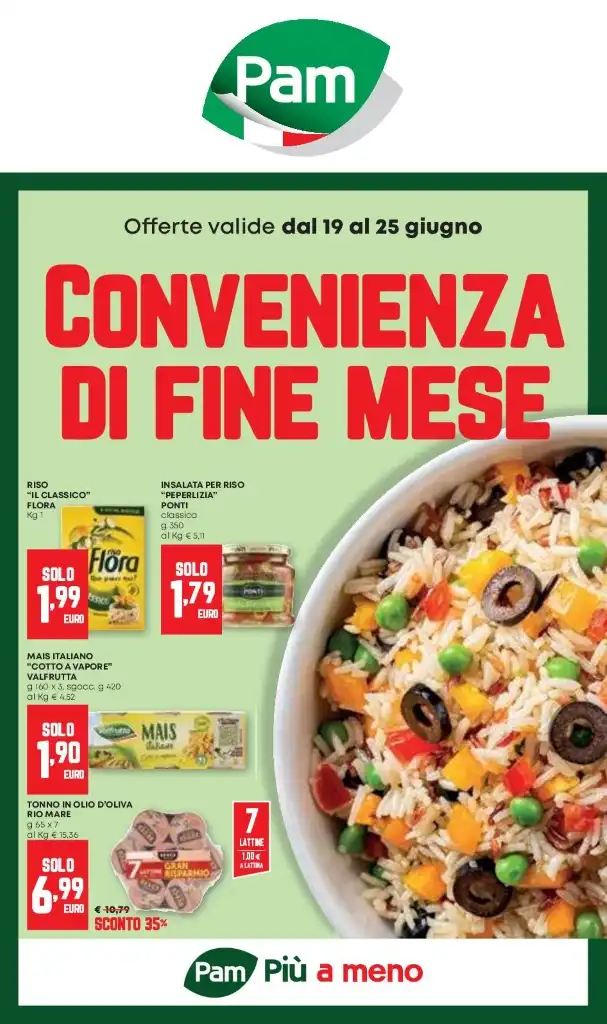 Volantino Pam Convenienza Fine Mese dal 19 al 25/06/2025