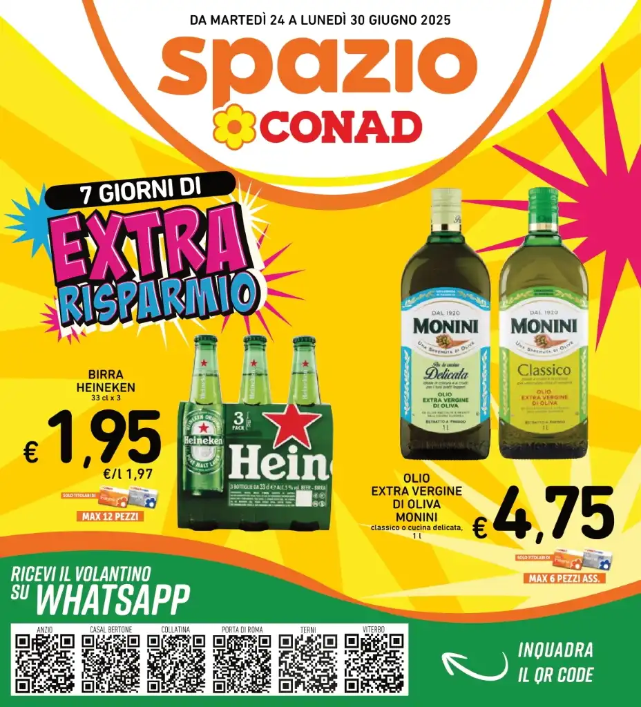 Volantino Spazio Conad Extra Risparmio dal 24 al 30/06/2025