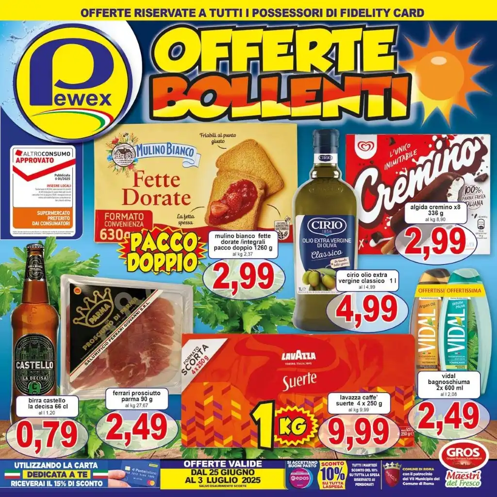 Volantino Pewex Offerte Bollenti dal 25/06 al 3/07/2025
