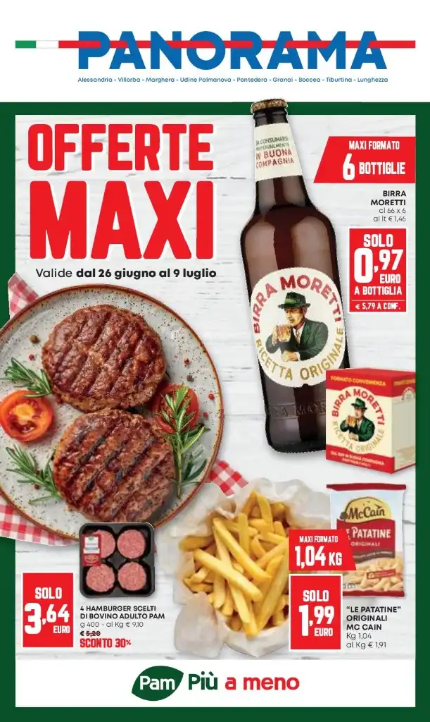 Volantino Panorama Offerte Maxi dal 26/06 al 9/07/2025
