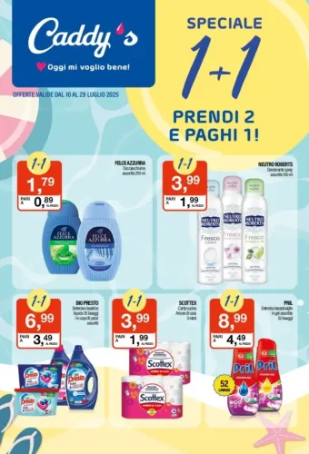 Volantino Caddy’s Prendi 2 Paghi 1 dal 10 al 29/07/2025