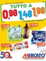 Volantino Mercatò Tutto a 0.98€ 1.48€ 1.98€ dal 14 al 27/07/2025
