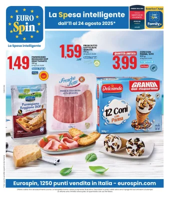 Volantino Eurospin Offerte Settimanali fino a 24 dal’11/08/2025