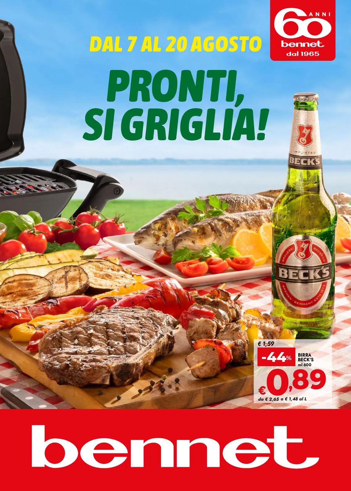 Volantino Bennet Pronti si Griglia dal 7 al 20/08/2025