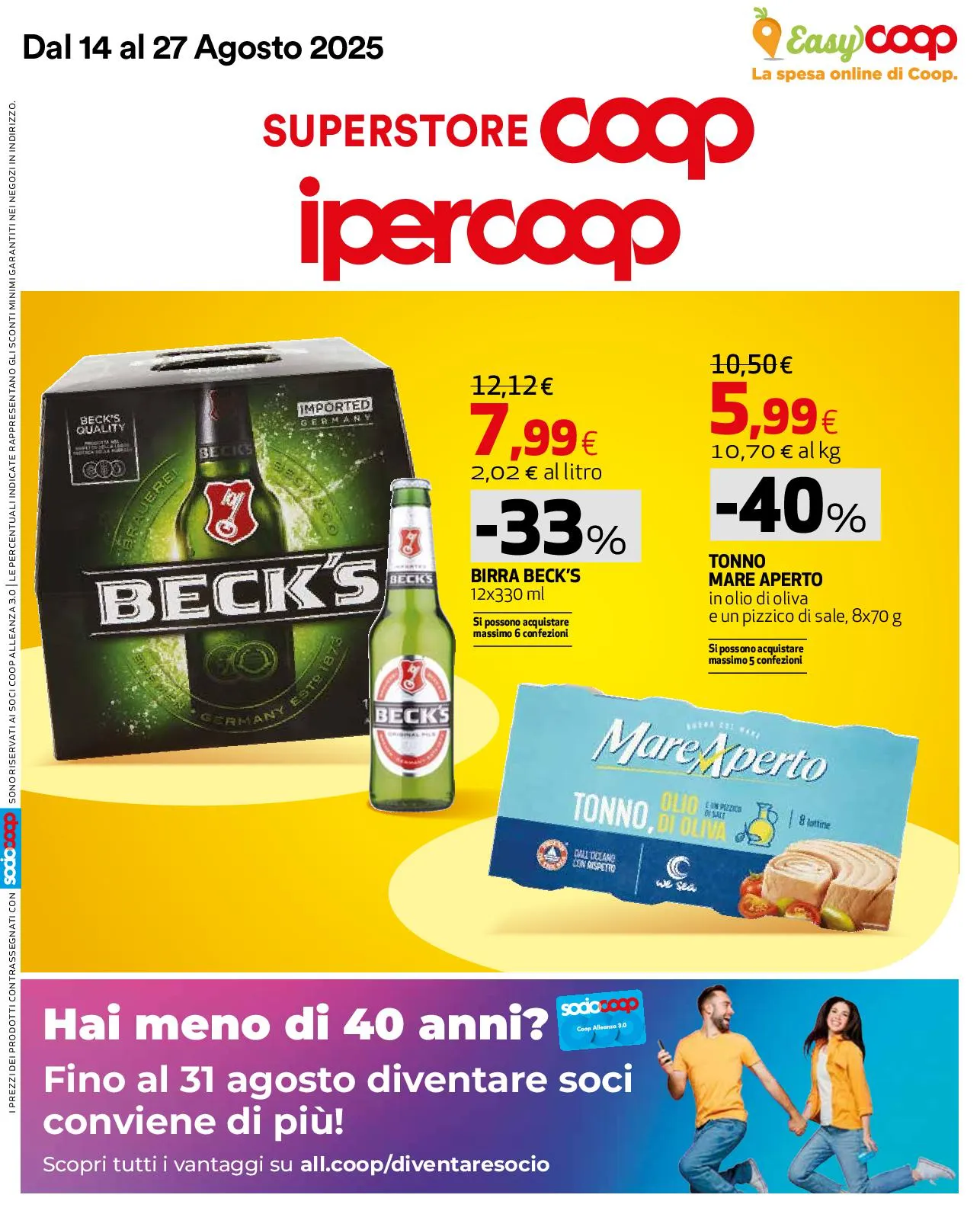 Volantino Coop Superstore/Ipercoop Offerte dal 14 al 27/08/2025