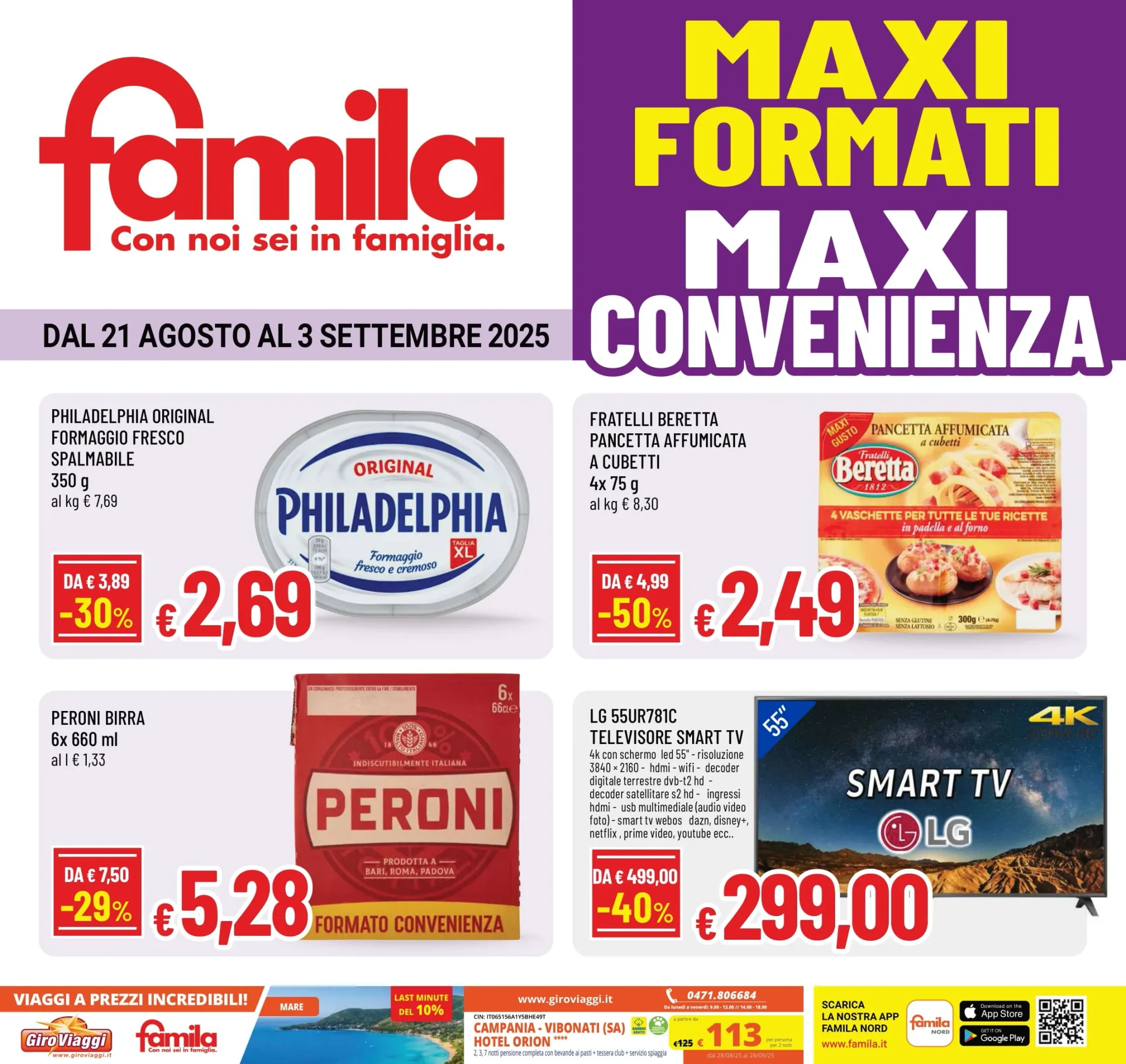Volantino Famila Maxi Formati dal 21/08 al 3/09/2025