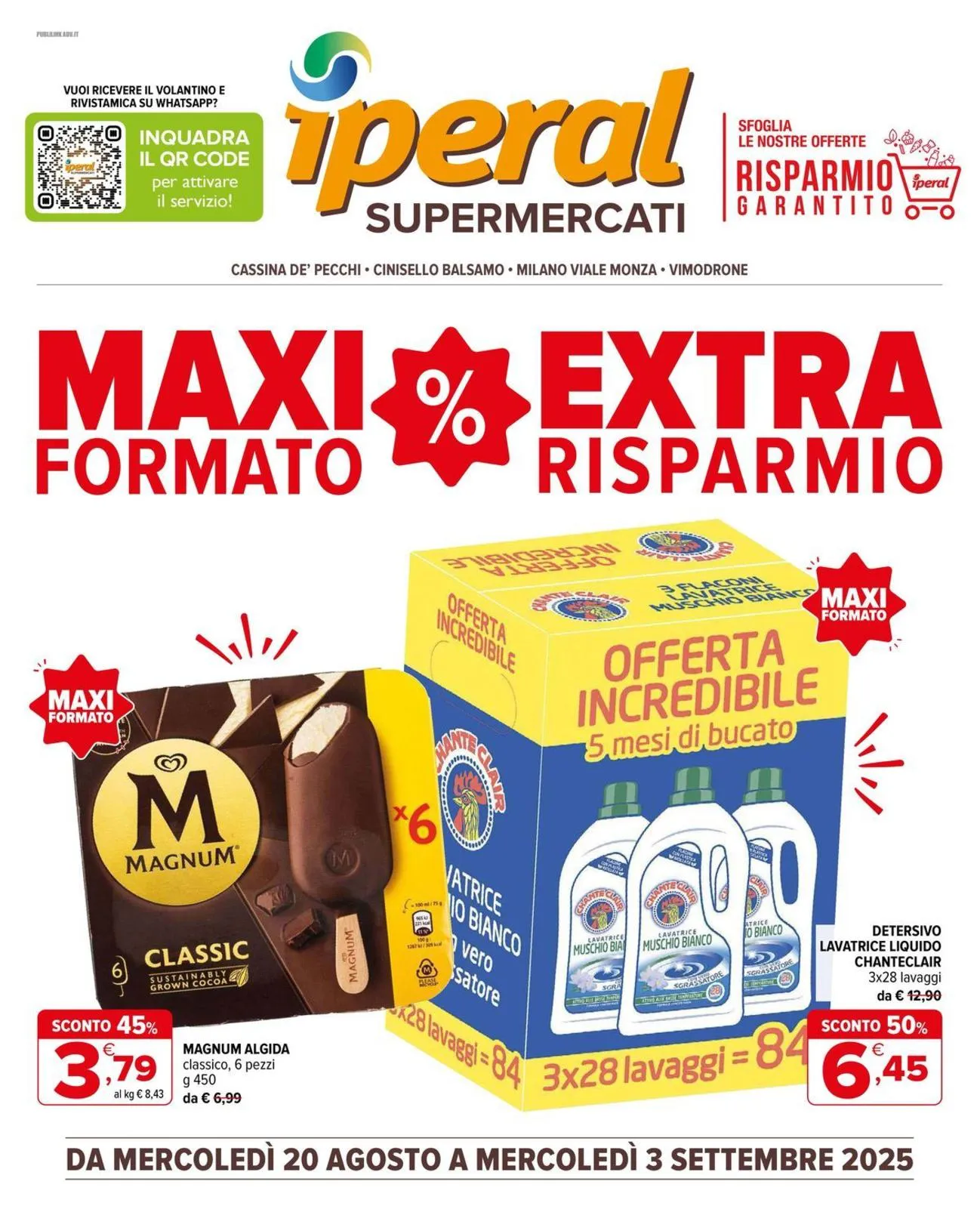 Volantino Iperal Maxi Formato dal 20/08 al 3/09/2025